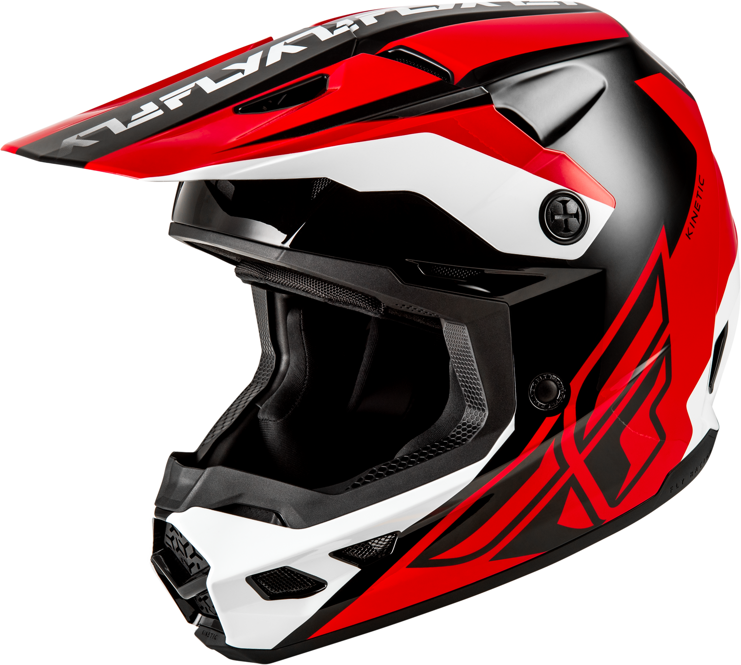 Kinetic Crest Helmet Red/Black/White Xs