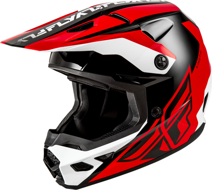 Kinetic Crest Helmet Red/Black/White Xs