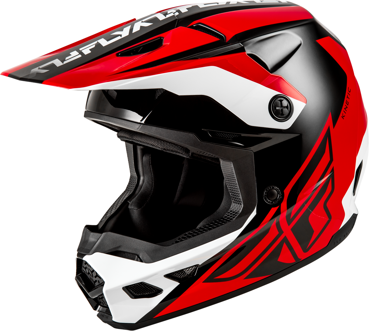 Kinetic Crest Helmet Red/Black/White Md