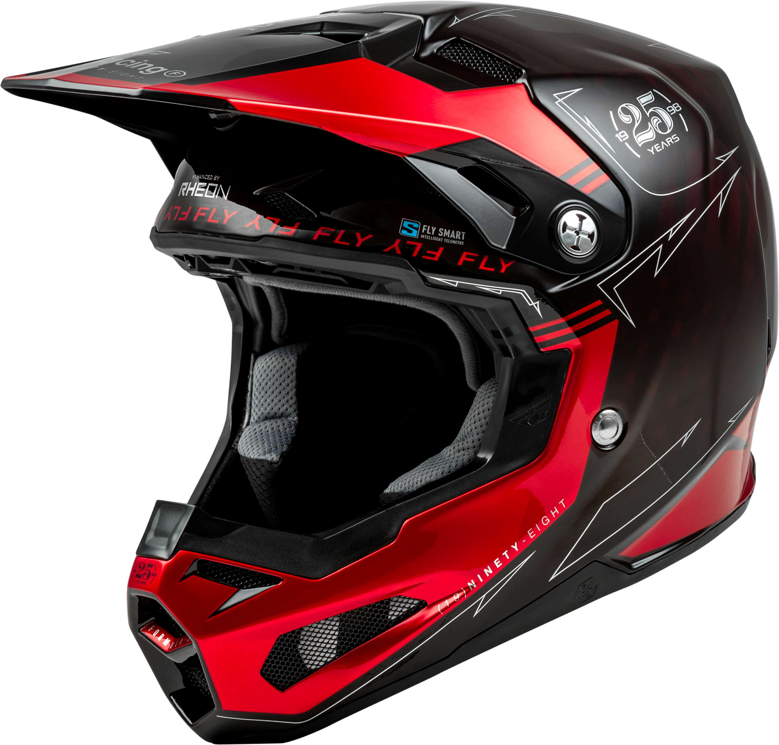Youth Formula S Carbon Legacy Helmet Red Carbon/Black Yl
