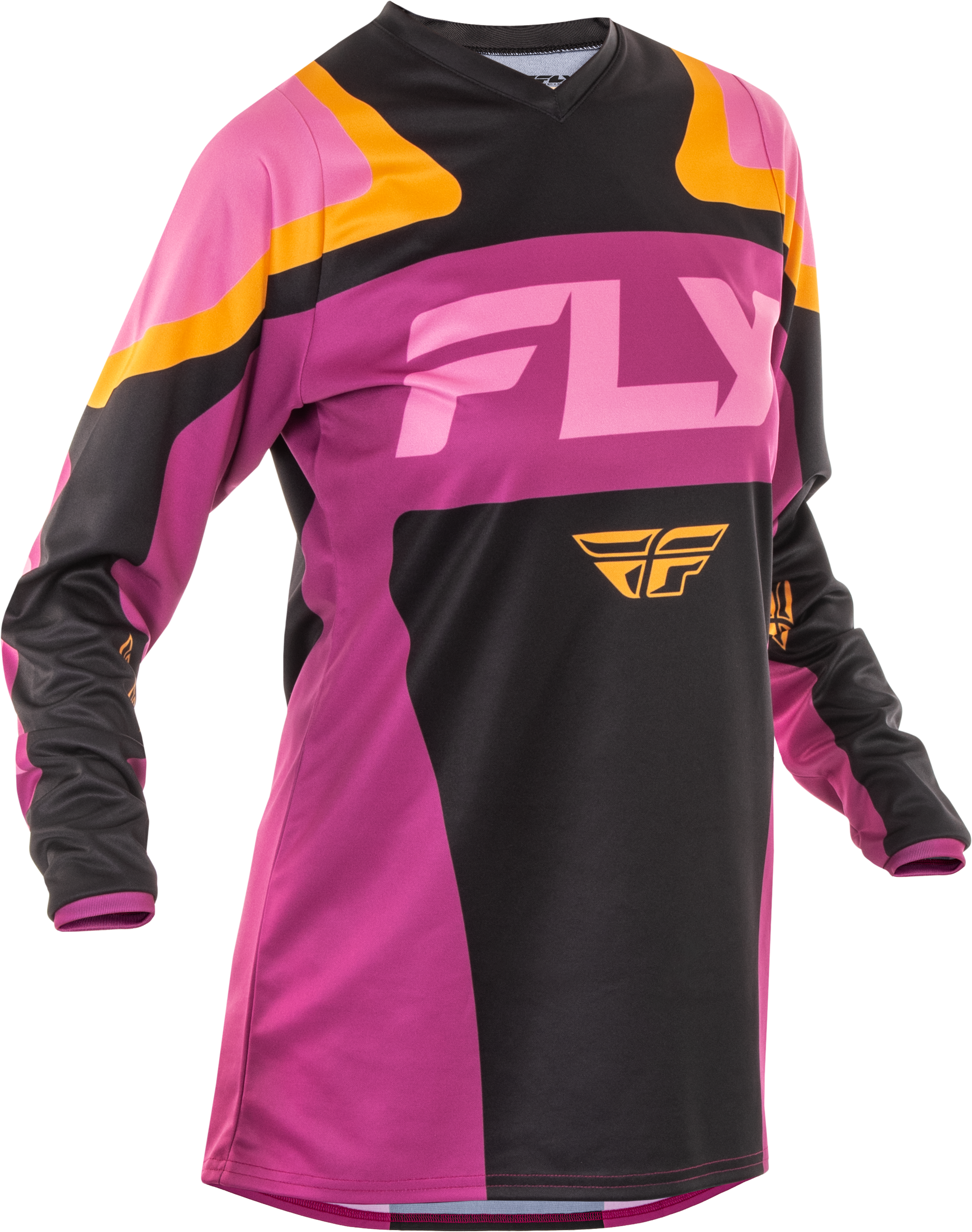Women's F 16 Jersey Black/Mauve/Yellow Lg