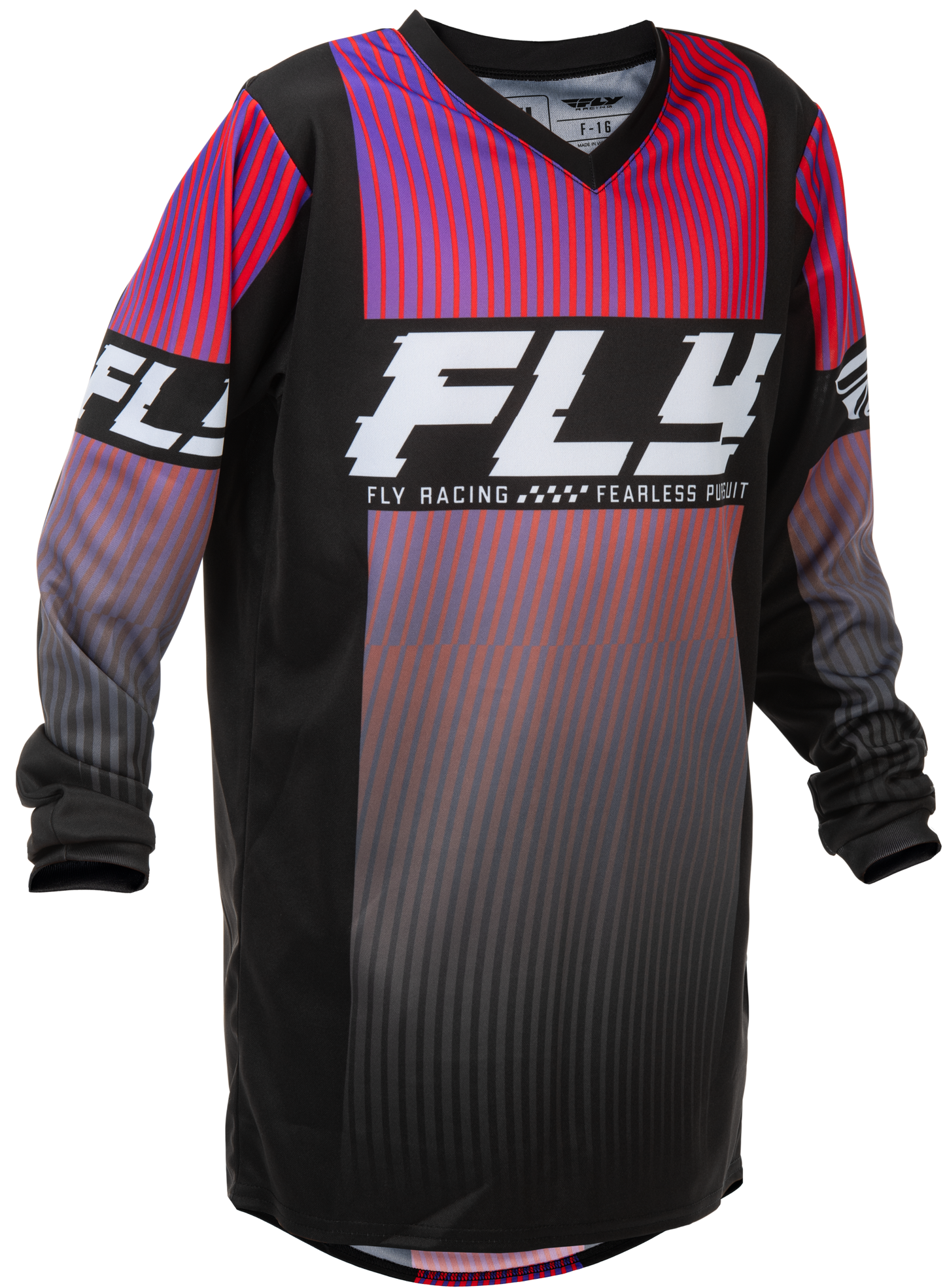 Youth F 16 Jersey Black/Red/Purple Yl