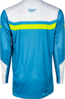 Rayce Bicycle Jersey Blue/White/Lime Green Sm