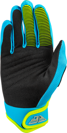 Youth F 16 Gloves Blue/Hi Vis Yxs