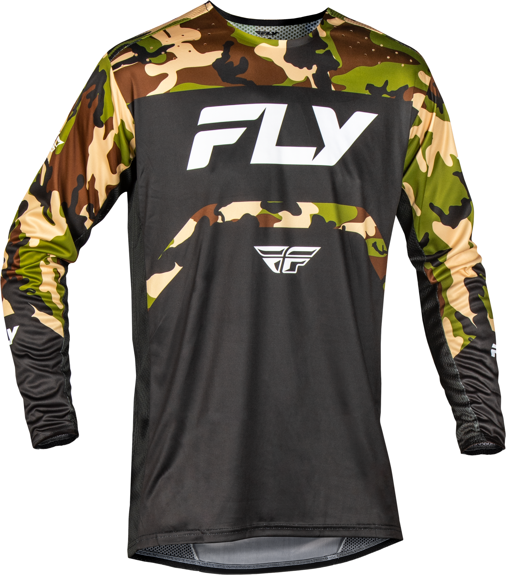 Youth Rayce Bicycle Jersey Black/Camo Ys