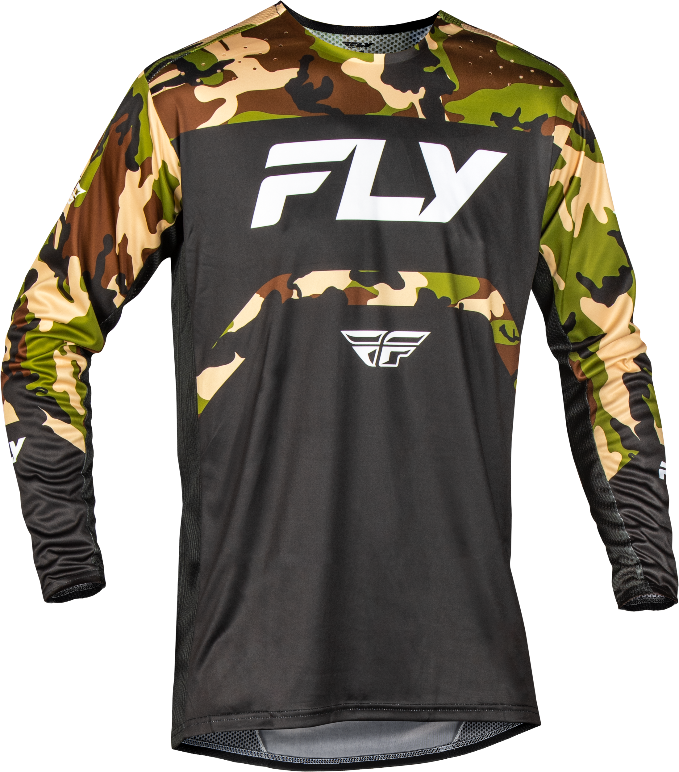 Youth Rayce Bicycle Jersey Black/Camo Yl