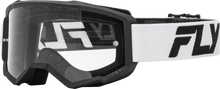 Youth Focus Goggle White/Black W/ Clear Lens