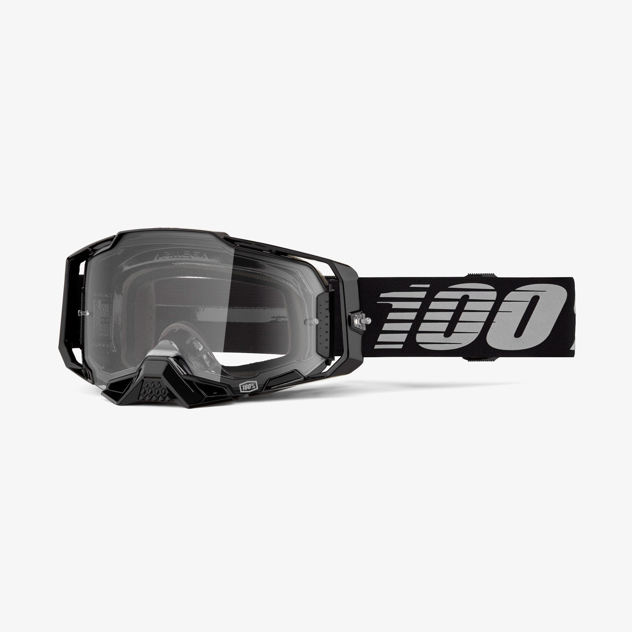 100% Armega Goggle - Black Clear