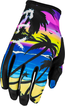 Youth Lite Malibu Gloves Pink/Blue/Sand Ym