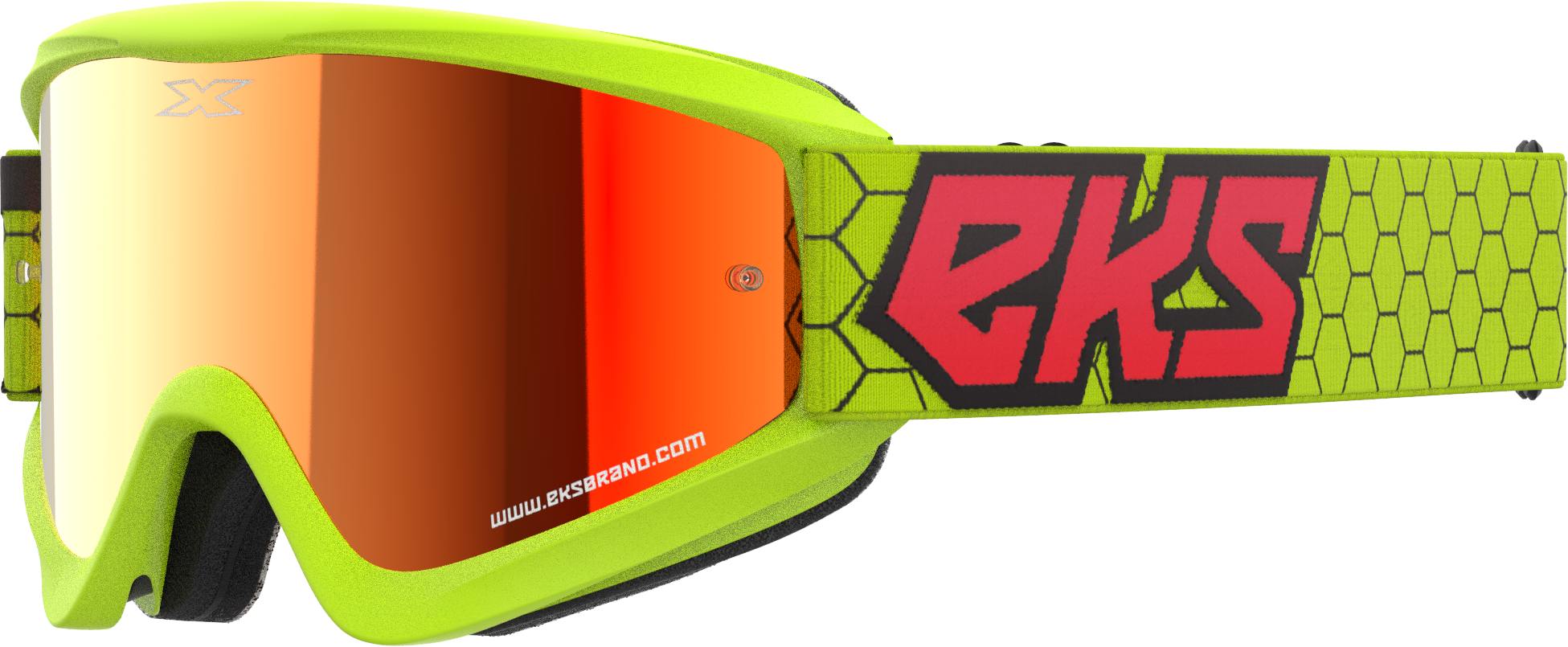 Flat Out Mirror Goggle Flo Ylw/Blk/Fire Rd Red Mirror