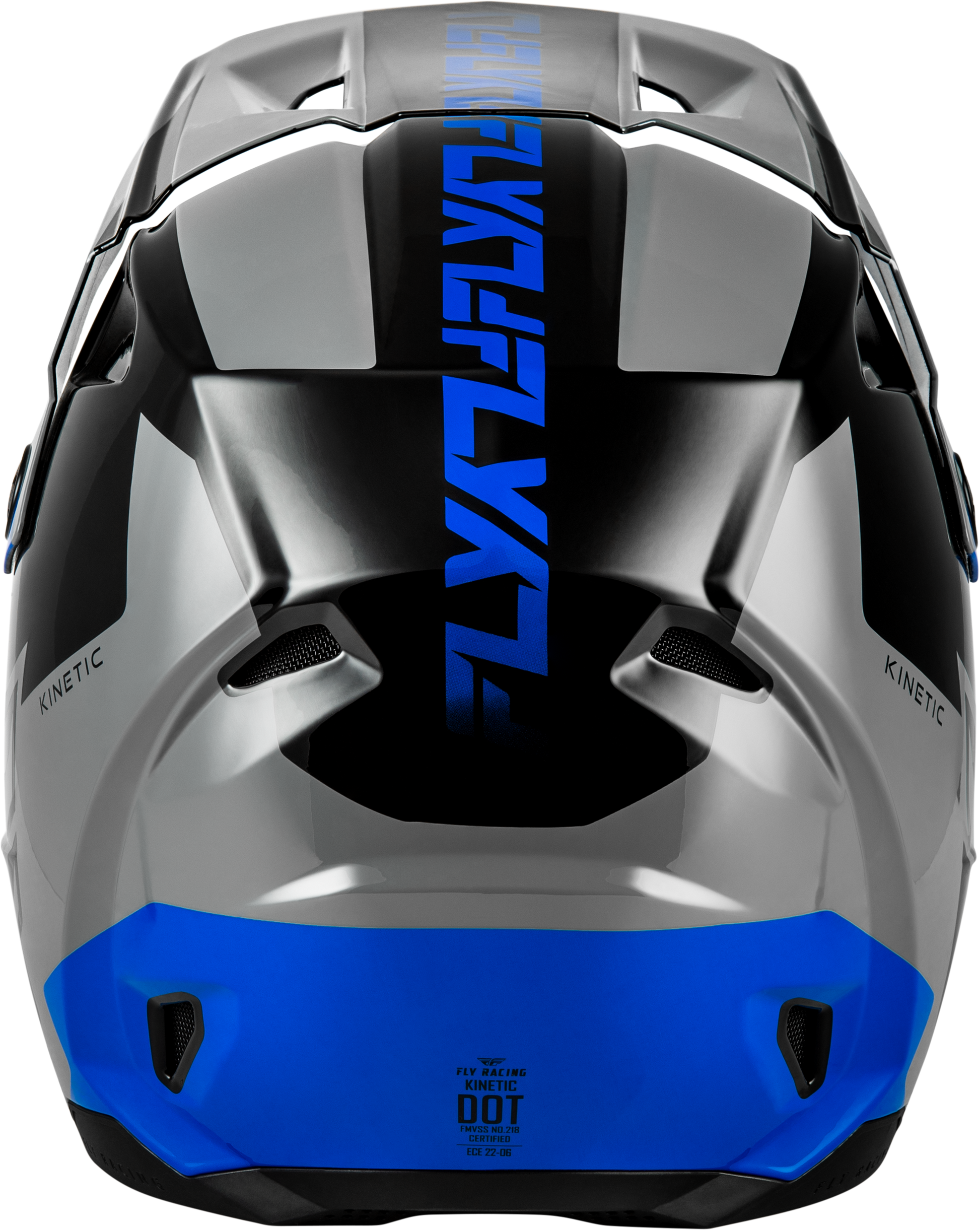 Kinetic Crest Helmet Grey/Black/Blue Xs