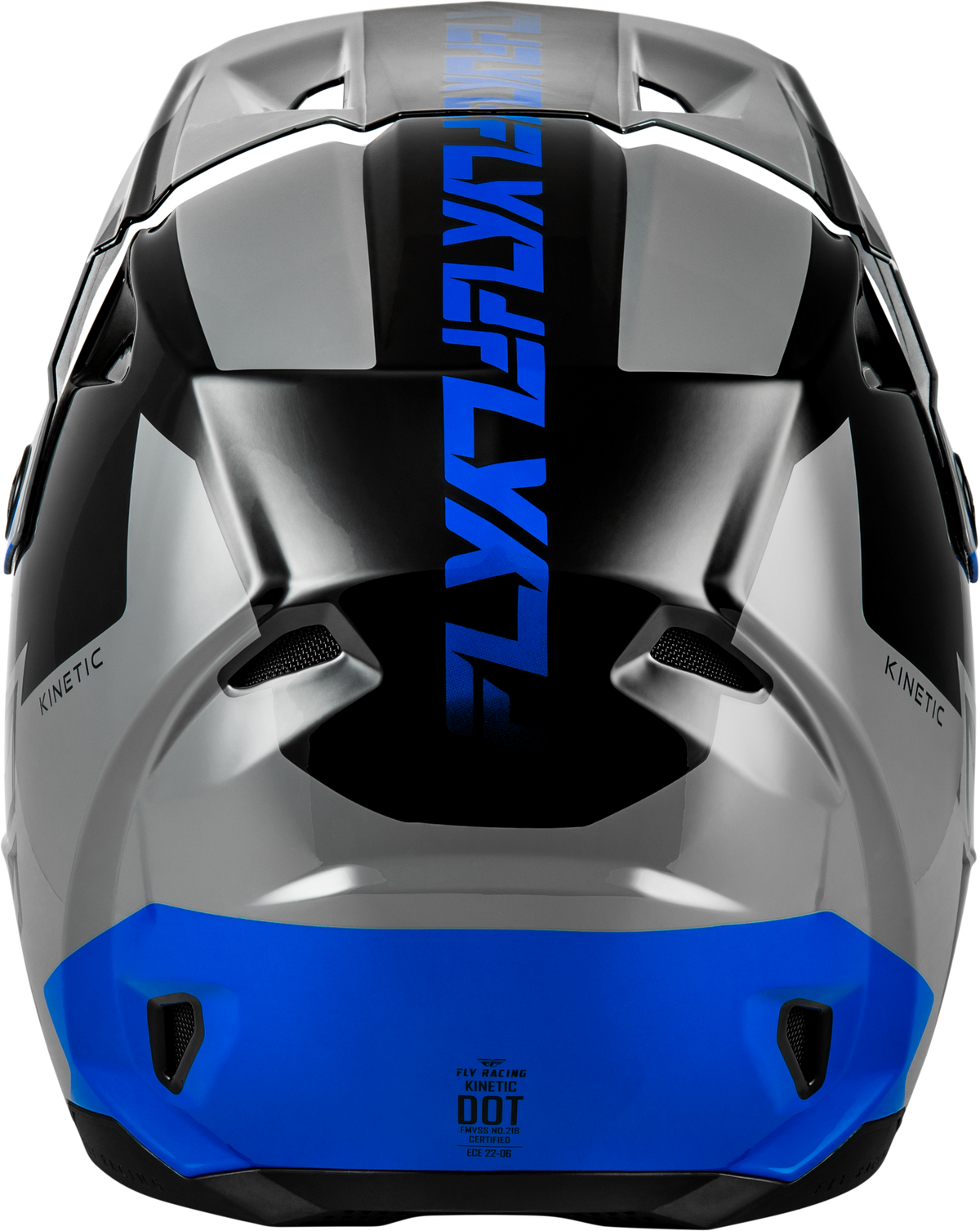 Kinetic Crest Helmet Grey/Black/Blue 2x