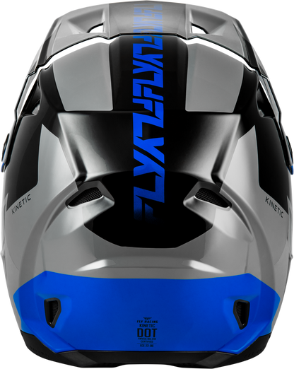 Kinetic Crest Helmet Grey/Black/Blue 2x