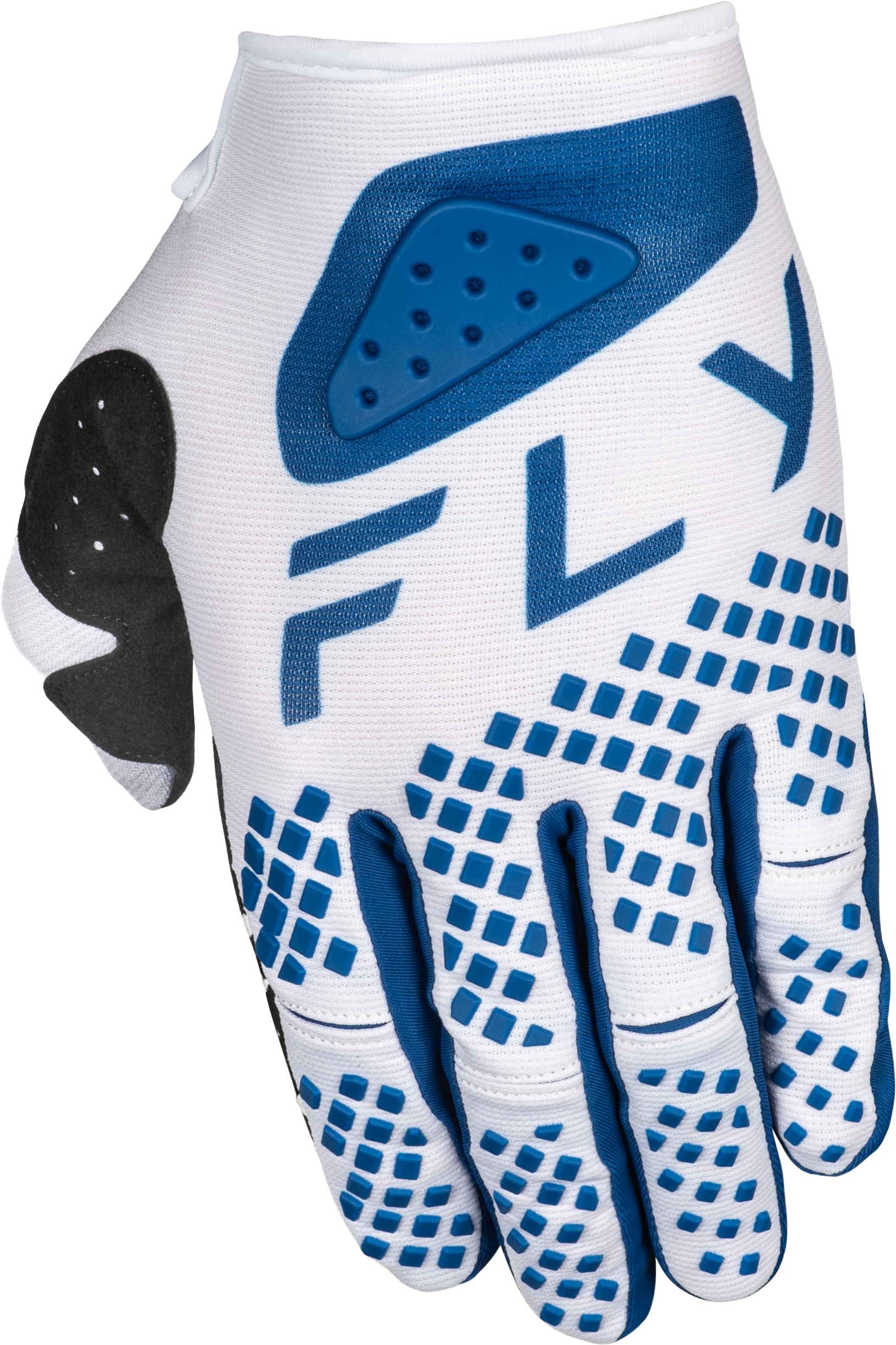 Youth Kinetic Center Gloves White/Navy Ys