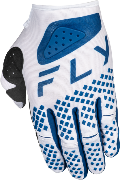 Youth Kinetic Center Gloves White/Navy Yl