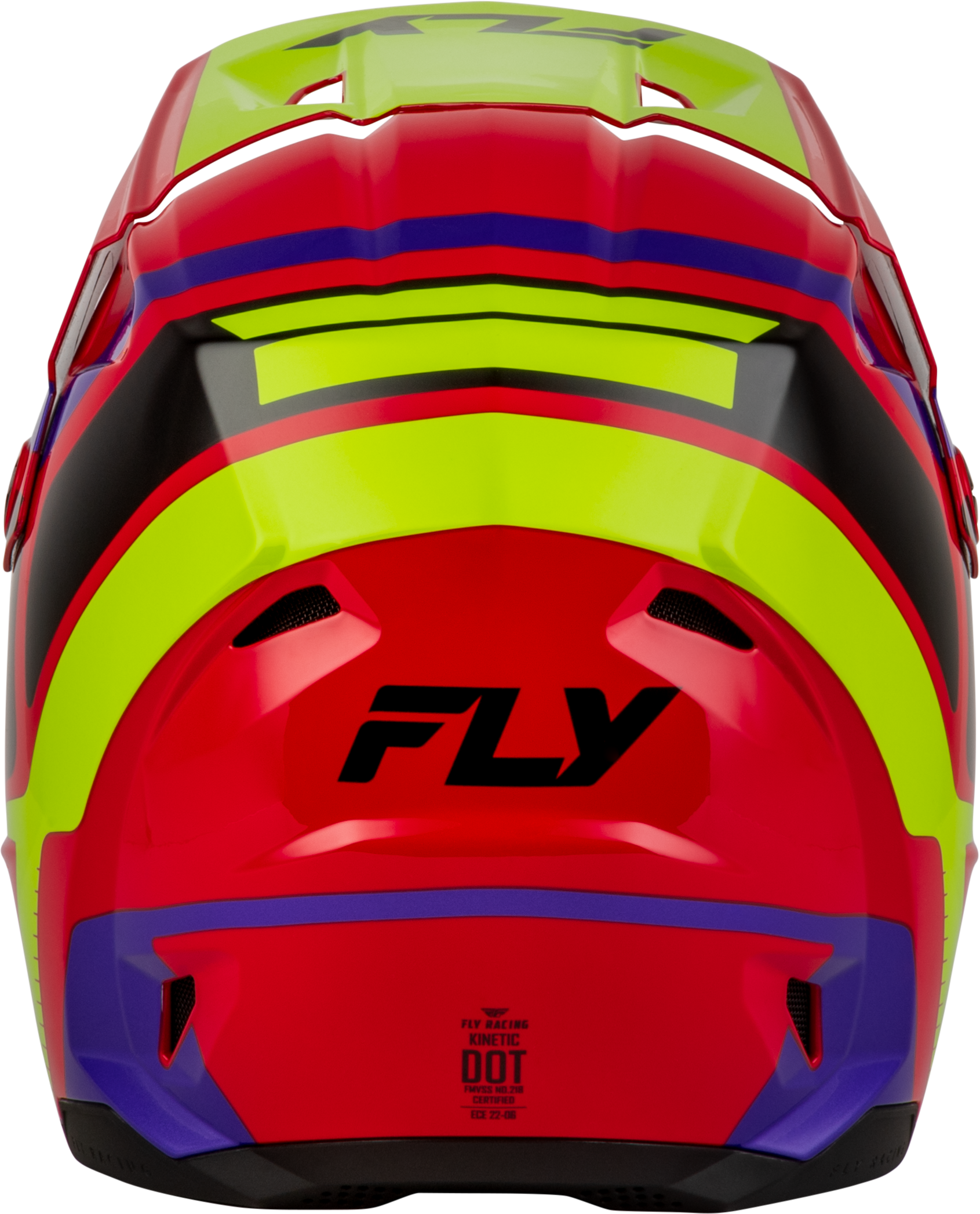 Youth Kinetic Scrap Helmet Red/Hi Vis/Purple/Black Ym