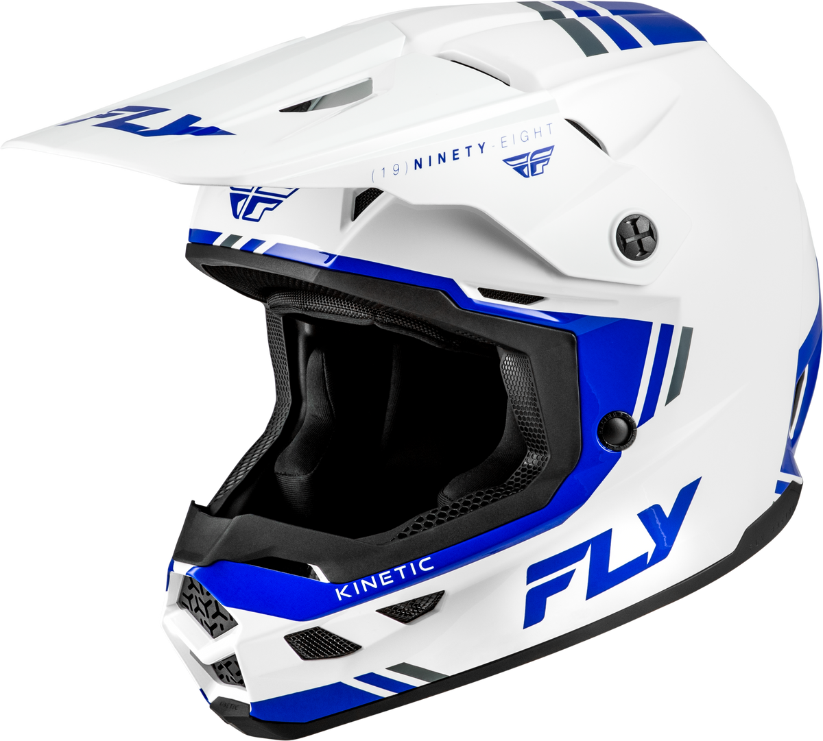 Kinetic Verdict Helmet White/Blue/Grey 2x