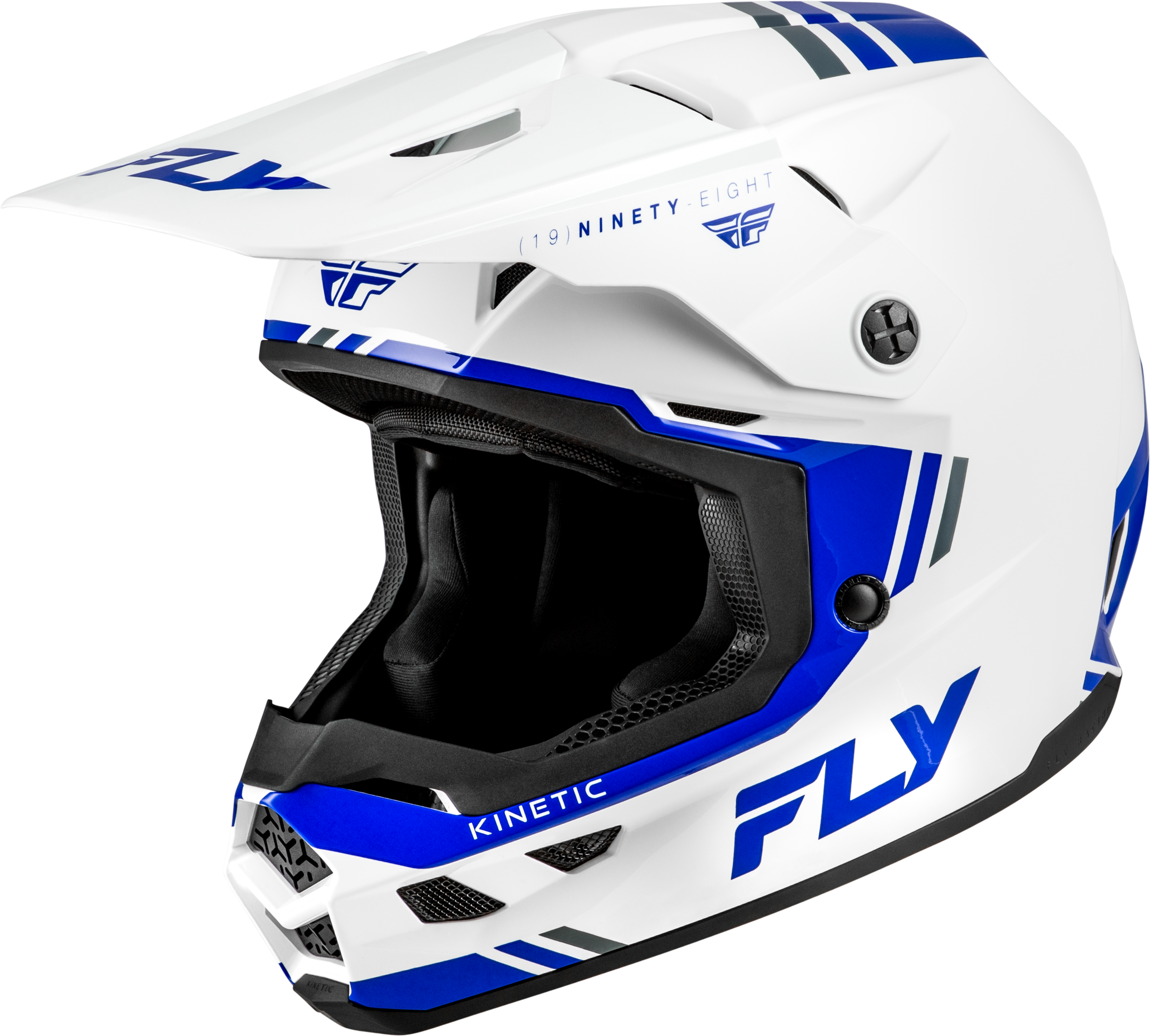 Kinetic Verdict Helmet White/Blue/Grey 2x