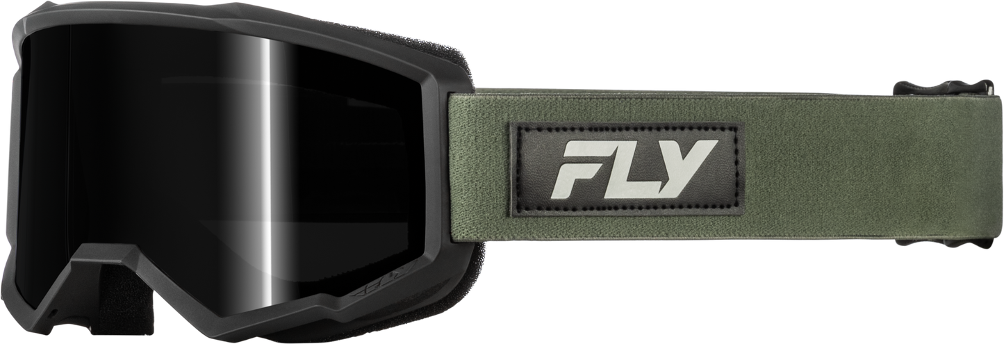 Focus Sand Goggle Green/Black W/ Dark Smoke Lens