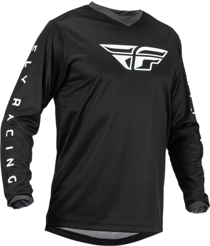F 16 Jersey Black/White Lg