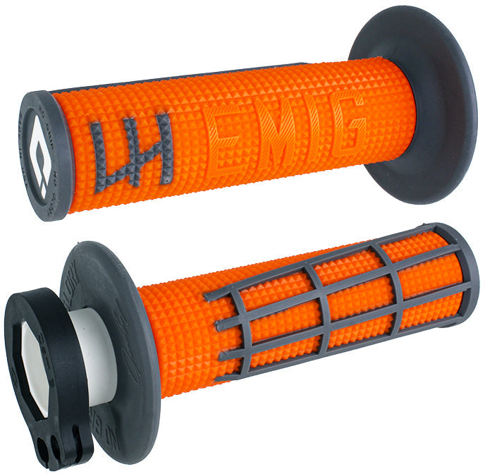 ODI Emig 2.0 V2 Lock On Grip - Orange/Graphite