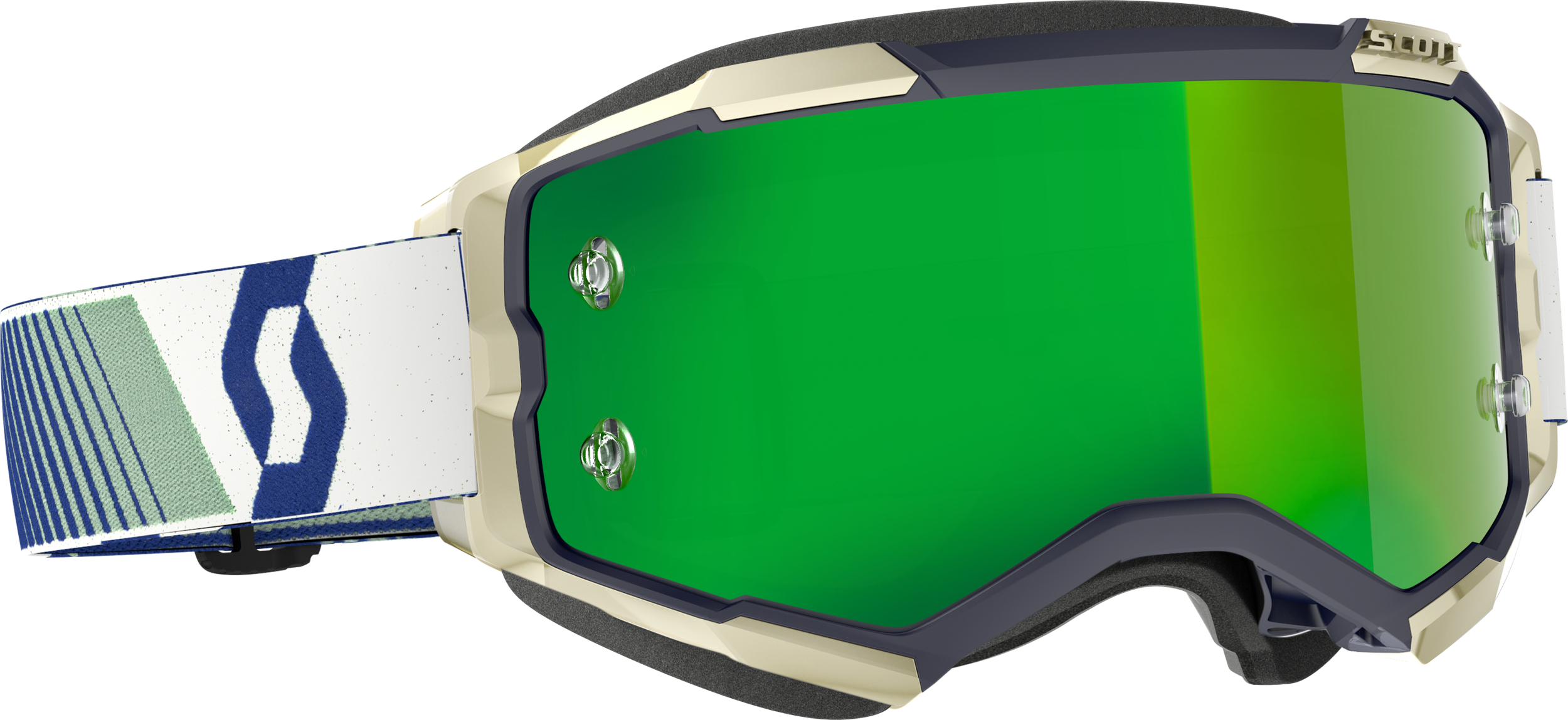Fury Goggle Blue/Green Green Chrome Works