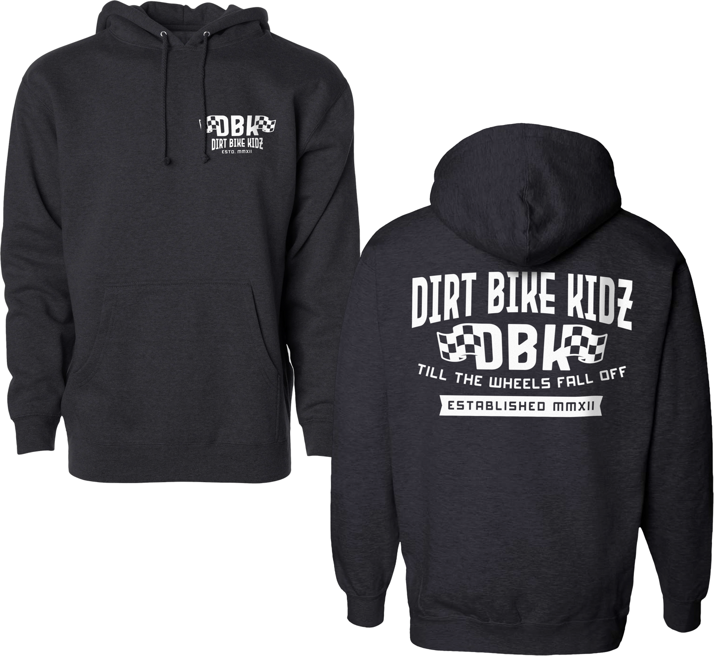 Till The End Youth Hoodie Charcoal Ys