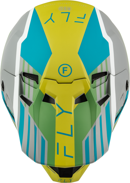 Formula Cc Strike Helmet Matte Grey/Green/Teal Sm