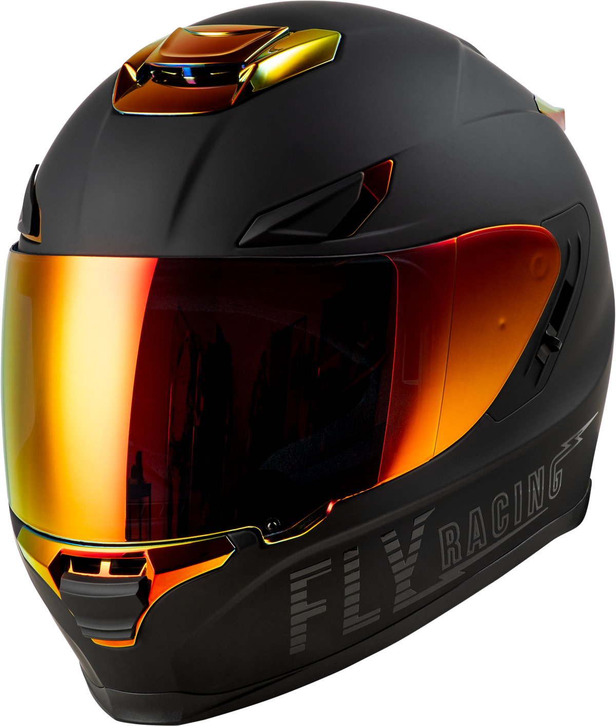Sentinel Recon Helmet Matte Black/Fire Chrome Md