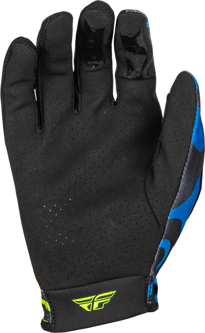 Youth Lite Zen Gloves Black/Blue/Hi Vis Yl