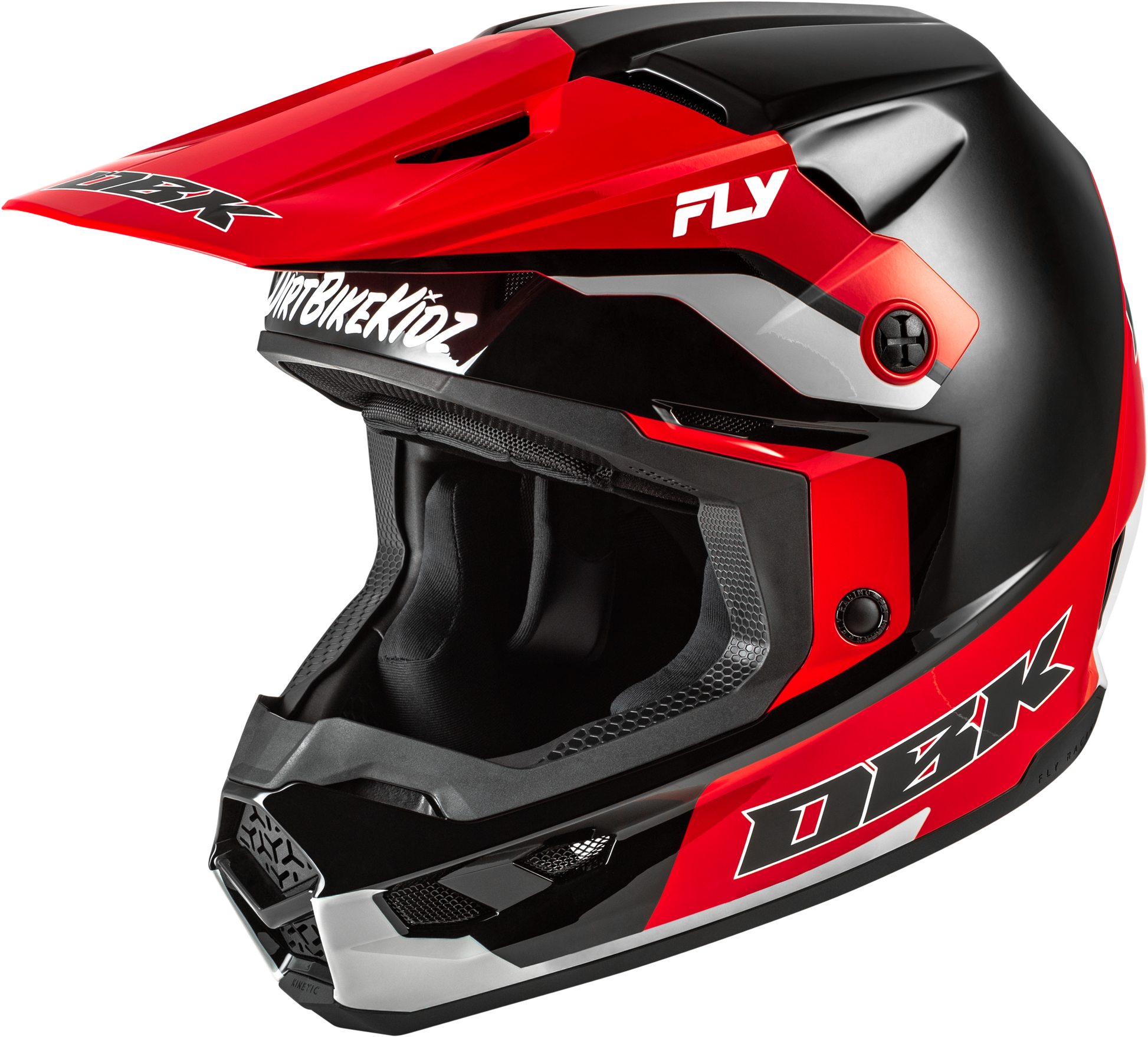 Kinetic Dbk Helmet Black/Red/Grey 2x