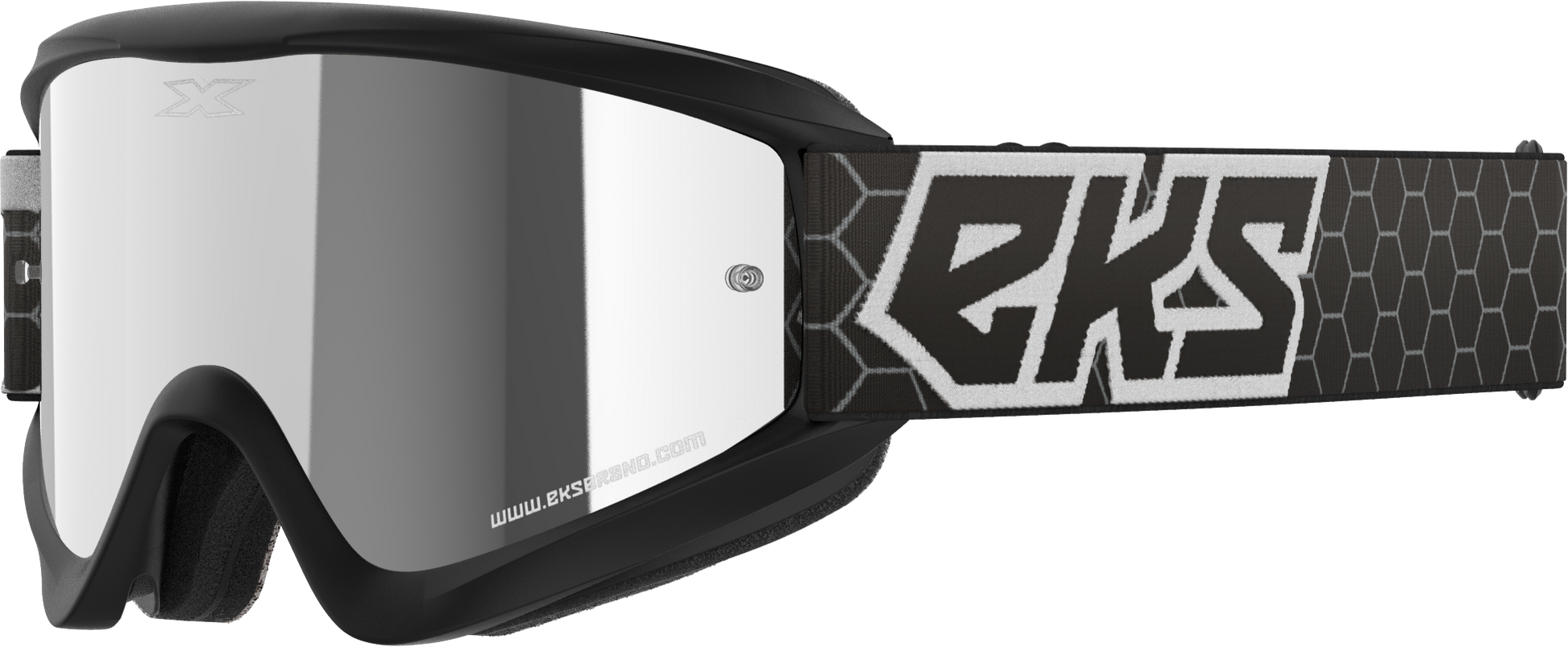 Flat Out Mirror Goggle Black/White Silver Mirror