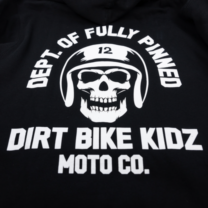 Fully Pinned Hoodie Black Sm
