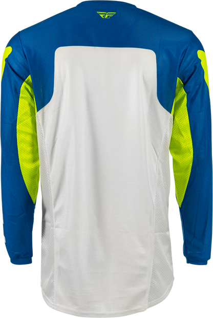 Kinetic Mesh Jersey Blue/White/Hi Vis Sm