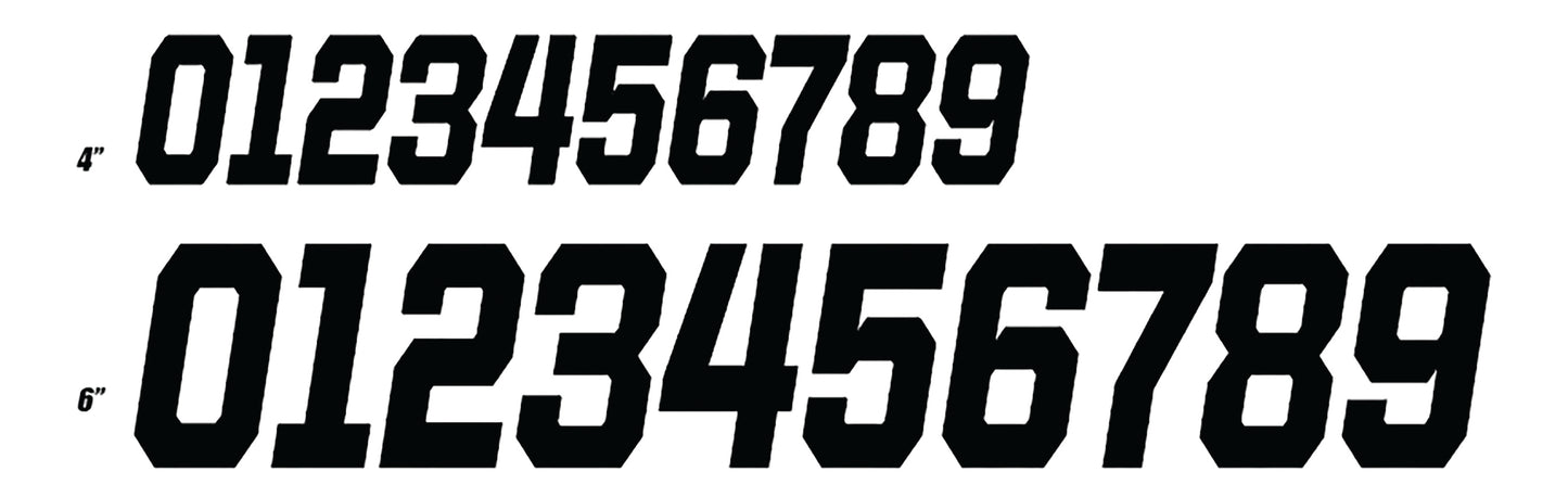 #4 Black 6 Race Series 3/Pk