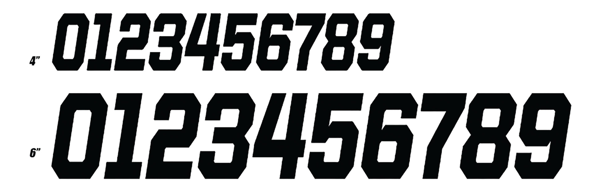 #4 Black 6 Race Series 3/Pk