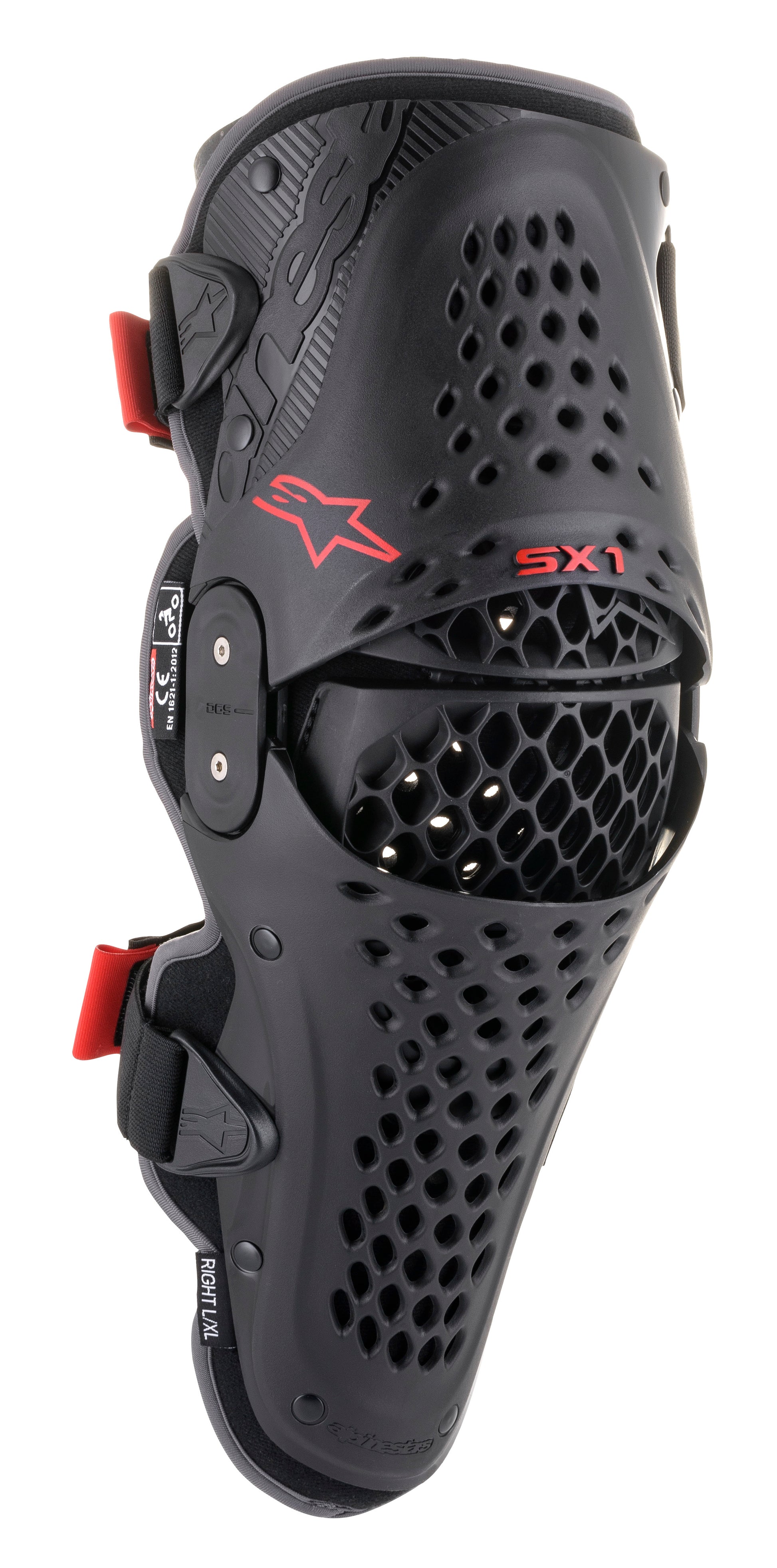Sx 1 V2 Knee Protector Black/Red Sm/Md