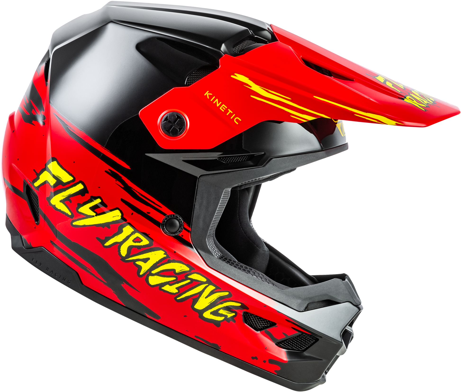 Youth Kinetic Surge Helmet Black/Red/Yellow Ys
