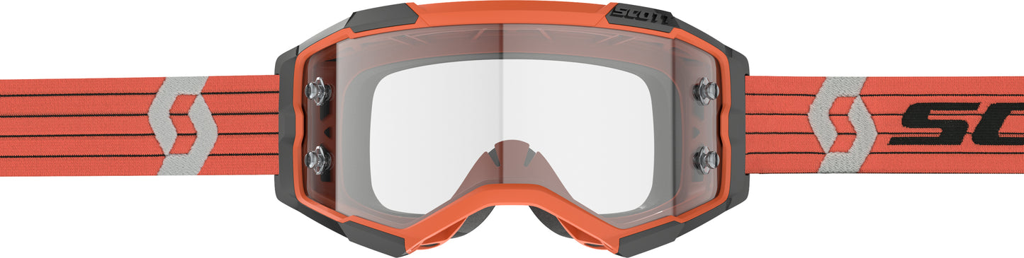 Fury Goggle Orange/Grey Clear Works
