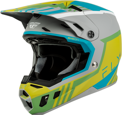 Formula Cc Strike Helmet Matte Grey/Green/Teal Lg