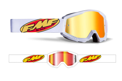 Powercore Goggle Core White Mirror Red Lens
