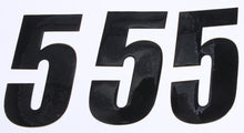 Number 5 Black 6" 3/Pk