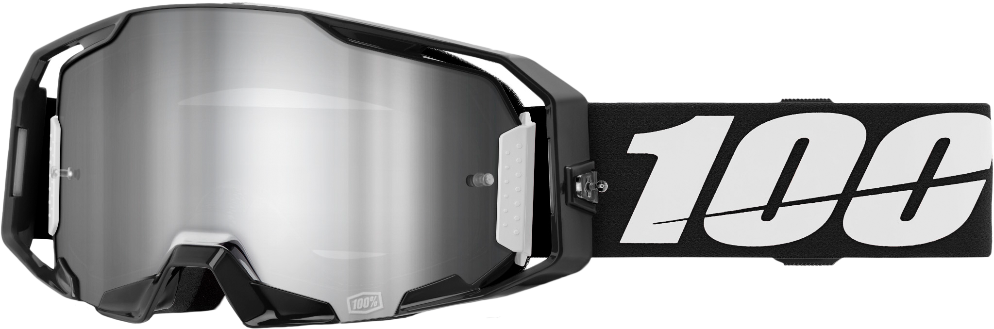 Armatic Goggle Black Mirror Silver Flash Lens