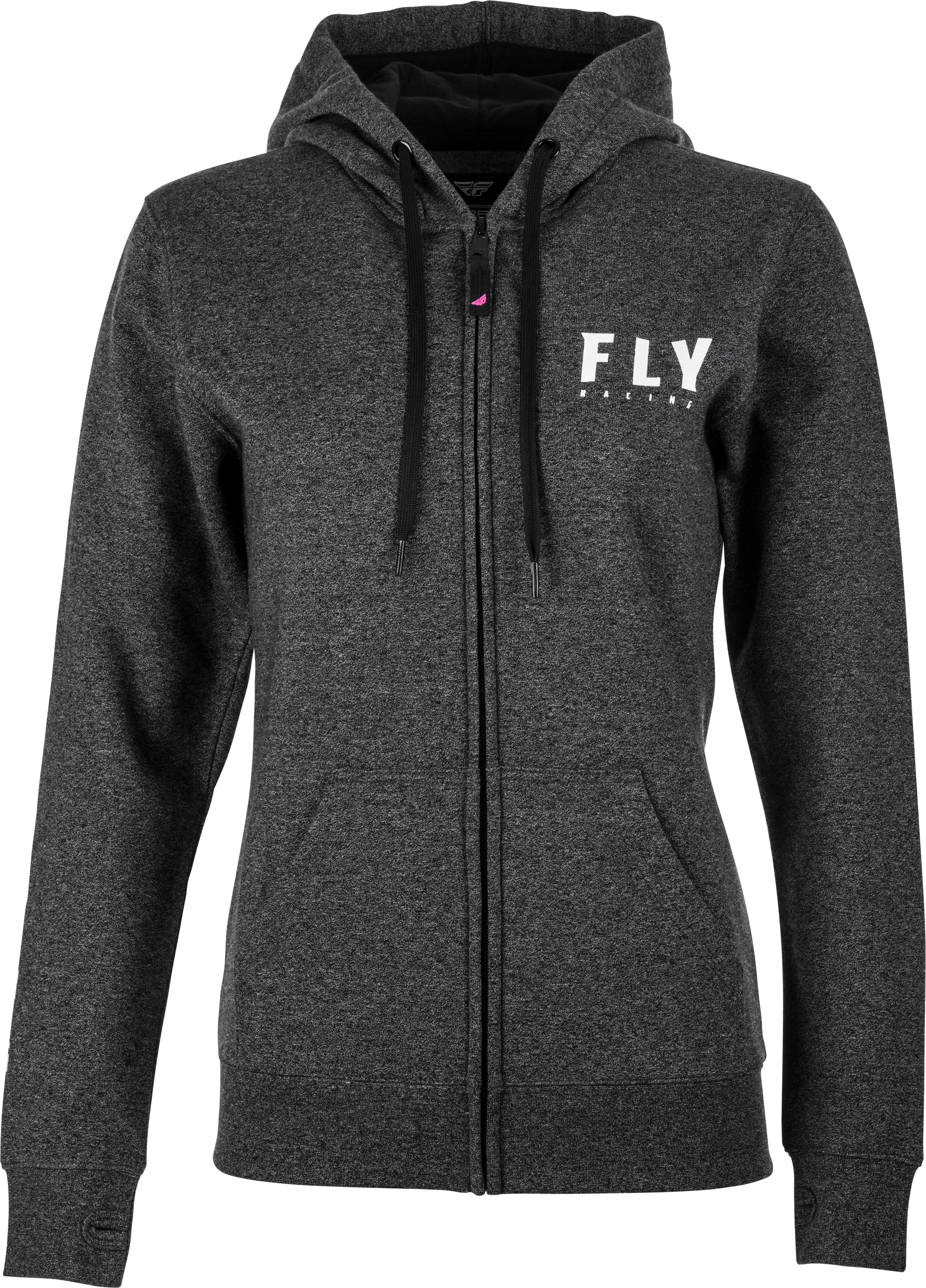 Fly Women's Logo Hoodie Dark Charcoal Md