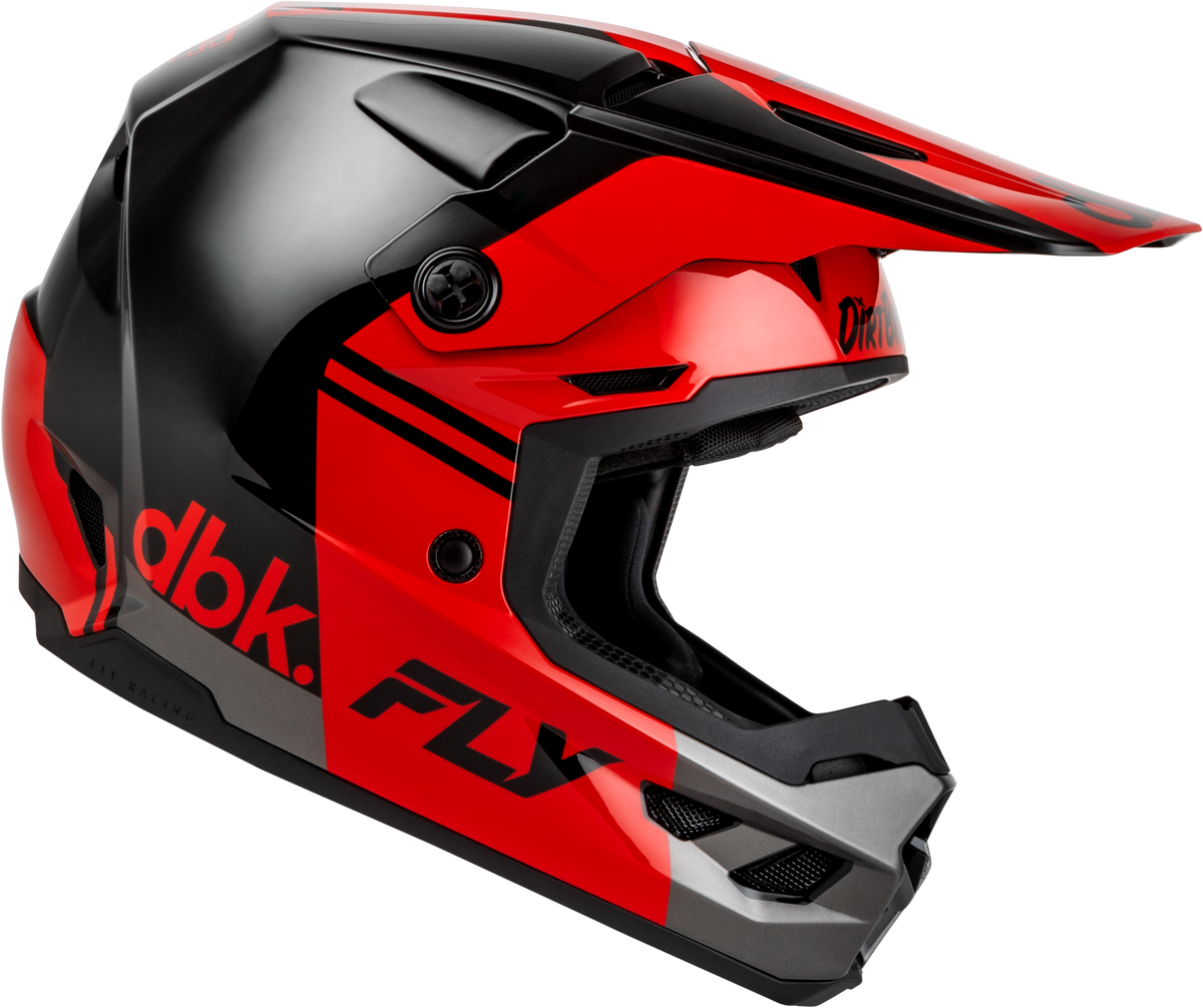 Kinetic Dbk Helmet Black/Red/Grey 2x