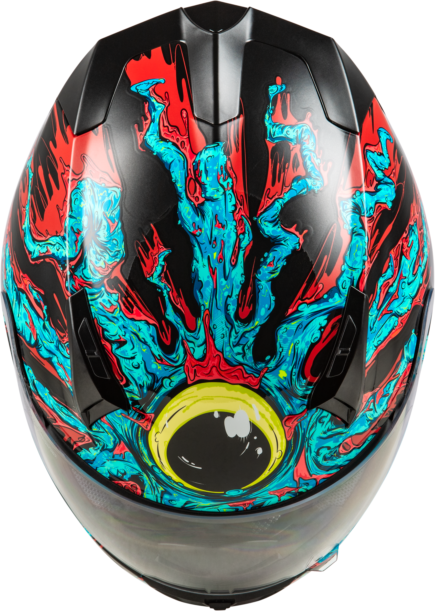 Revolt Space Creep Helmet Light Blue/Black/Red Md