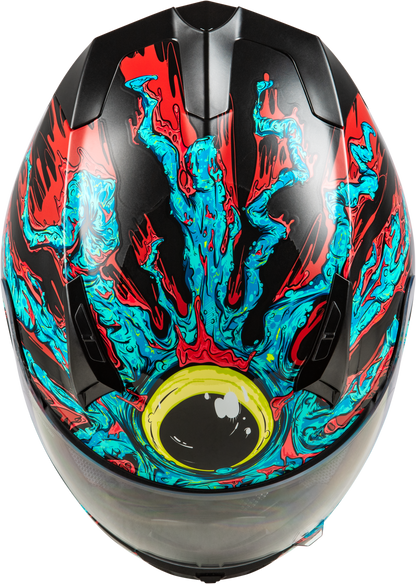Revolt Space Creep Helmet Light Blue/Black/Red 2x