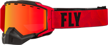 Zone Pro Snow Goggle Black/Red W/ Org Mirror/Plrzd Smke Lns