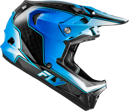 Werx R Flow Carbon Helmet Black Carbon/Blue/White Md