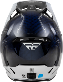 Youth Formula S Carbon Legacy Helmet Blue Carbon/Silver Yl